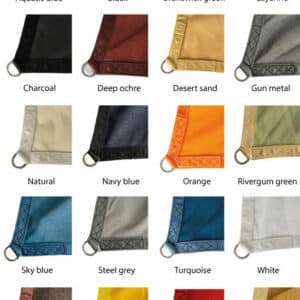 Planche couleurs voiles 340gr