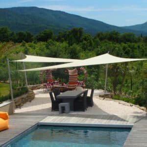 Voile d'ombrage 340gr triangle