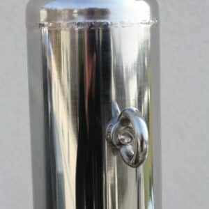 Poteau Inox Poli Miroir - Voile d'Ombrage France