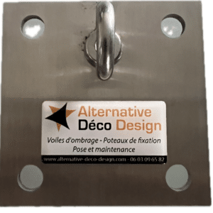 Platine inox carrée