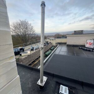 support toit terrasse pour mat